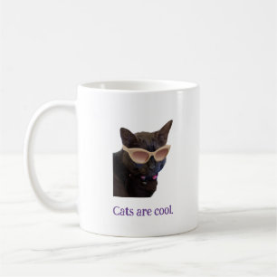 Taza De Café Los gatos son tontos geniales