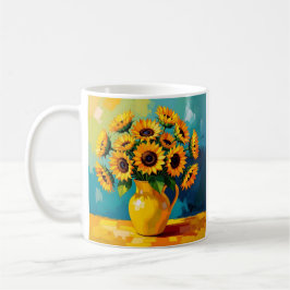 Taza De Café Los girasoles amarillos personalizados
