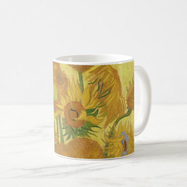 Taza De Café Los girasoles de Van Gogh (Anverso derecho)