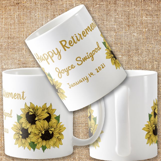 Taza De Café Los girasoles disfrutan de la jubilación (Subido por el creador)