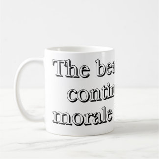 Taza De Café "Los golpeos continuarán hasta que la moraleja