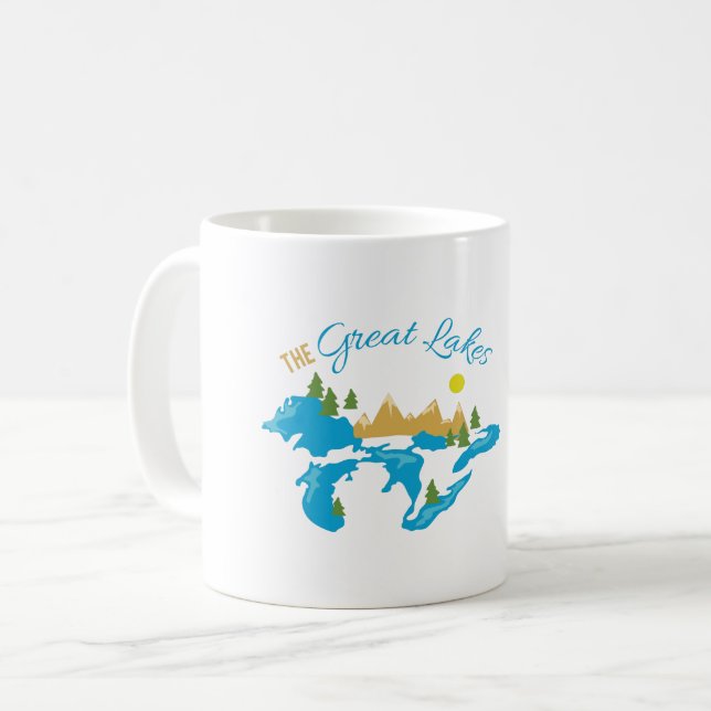 Taza De Café Los Grandes Lagos (Anverso izquierdo)