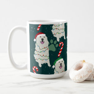 Taza De Café Los grandes Pirineos navidades