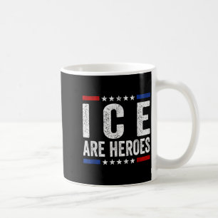 Taza De Café Los Héroes De Hielo Bandera Vintage De EE. UU. Hom