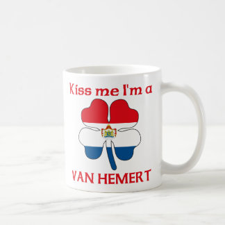 Taza De Café Los holandeses personalizados me besan que soy Van