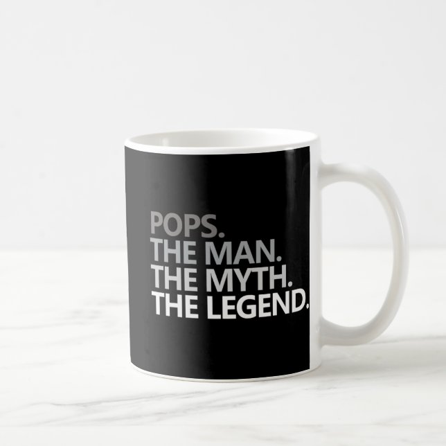 TAZA DE CAFÉ LOS HOMBRES APOYAN AL HOMBRE EL MITO DE LA LEYENDA (Derecha)