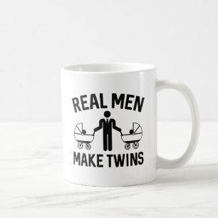 Taza De Café Los hombres de verdad hacen gemelos