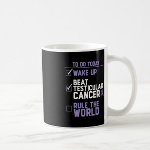Taza De Café Los hombres derrotan al cáncer testicular en el mu