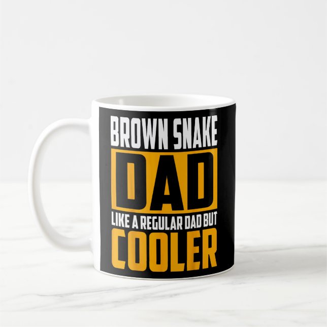 Taza De Café Los hombres marrones serpientes gustan de un papá  (Izquierda)