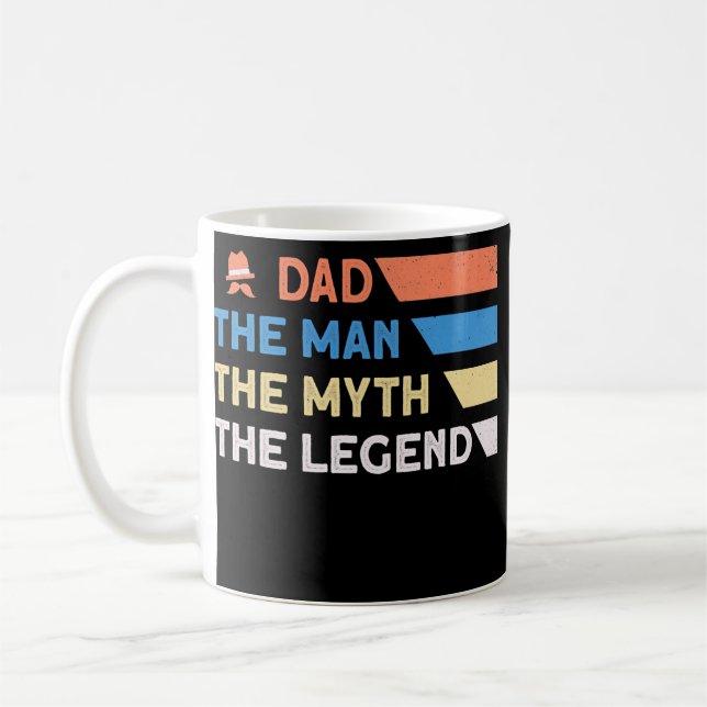 Taza De Café Los Hombres Papá El Hombre El Mito El Padre De La  (Izquierda)