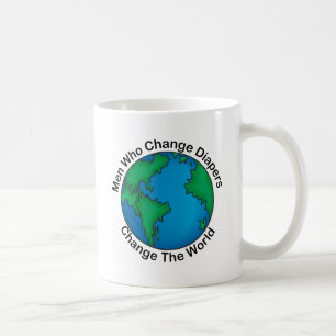 Taza De Café Los hombres que cambian los pañales cambian el