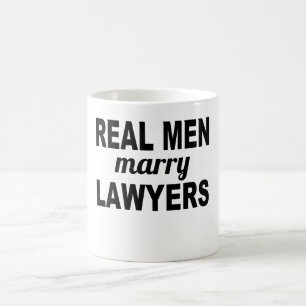 Taza De Café Los hombres reales casan a abogados