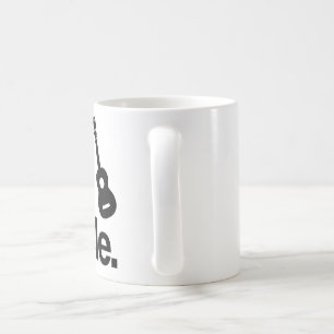 TAZA DE CAFÉ LOS HOMBRES REALES JUEGAN EL UKULELE
