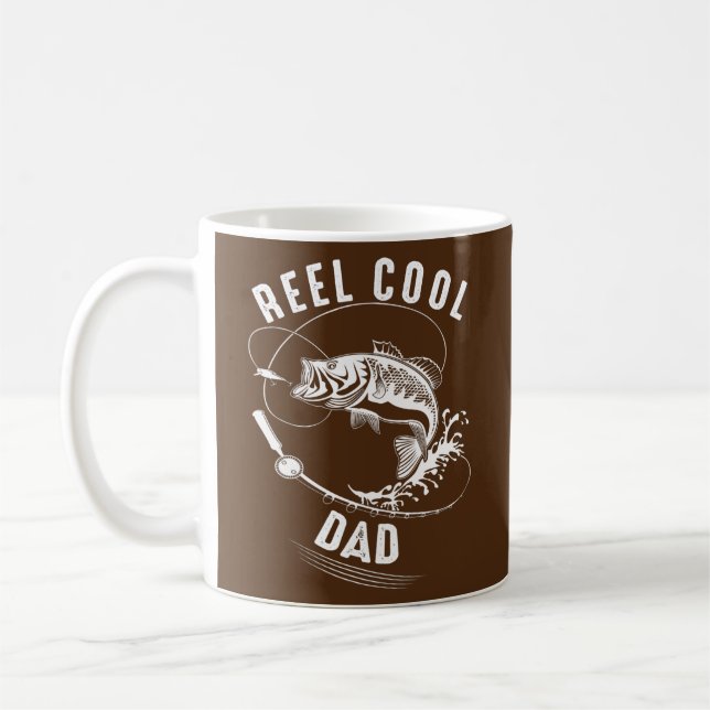 Taza De Café Los hombres se rebelan Guay papá pescando pescador (Izquierda)