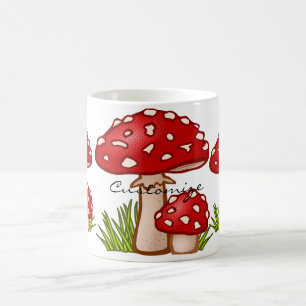 Taza De Café Los hongos rojos de Amanita Thunder_Cove