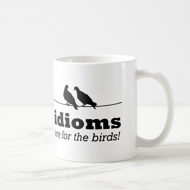 Taza De Café Los Idiomas Son Para Los Aves Gramática Gramática  (Derecha)