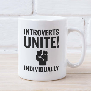 Taza De Café Los introvertidos se unen individualmente