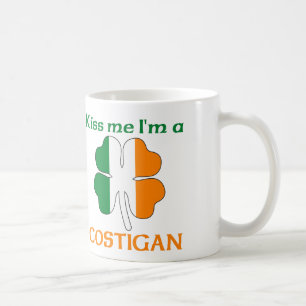 Taza De Café Los irlandeses personalizados me besan que soy