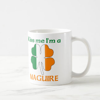 Taza De Café Los irlandeses personalizados me besan que soy