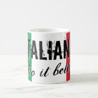 Los italianos lo hacen mejor tazón de café con una