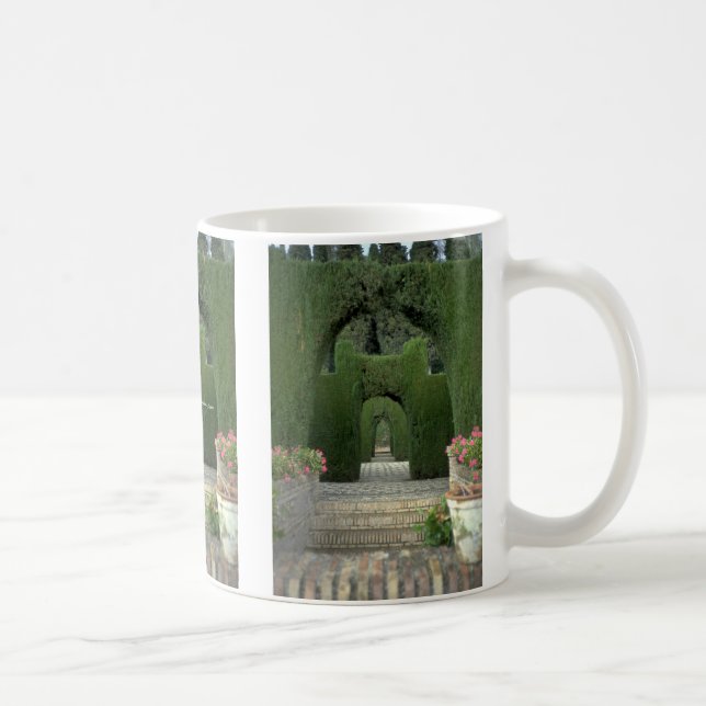 Taza De Café Los jardines famosos de Alhambra, Granada, España (Derecha)