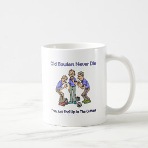Taza De Café Los jugadores de bolos viejos nunca mueren