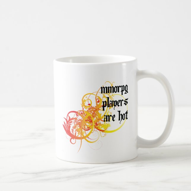 Taza De Café Los jugadores de MMORPG son calientes (Derecha)