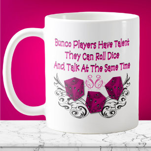 Taza De Café los jugadores del bunco tienen talento #2