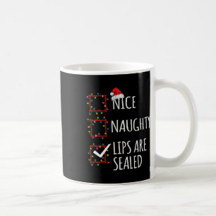 Taza De Café Los labios bonitos son Navidades sellados de la li