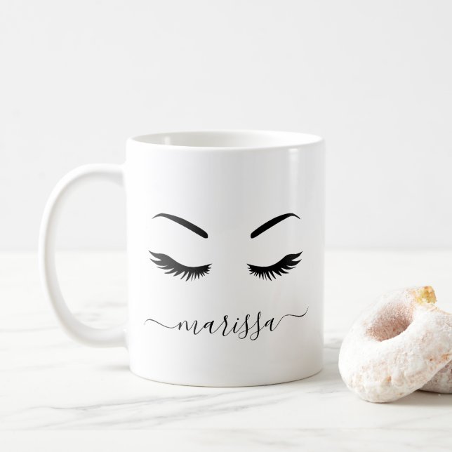 Taza De Café Los latigazos personalizados mínimos modernos (Con donut)
