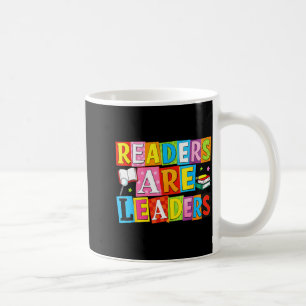 Taza De Café Los lectores son líderes divertido libro de lectur