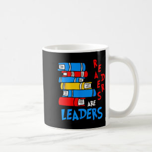 Taza De Café Los lectores son líderes leyendo libro amante maes