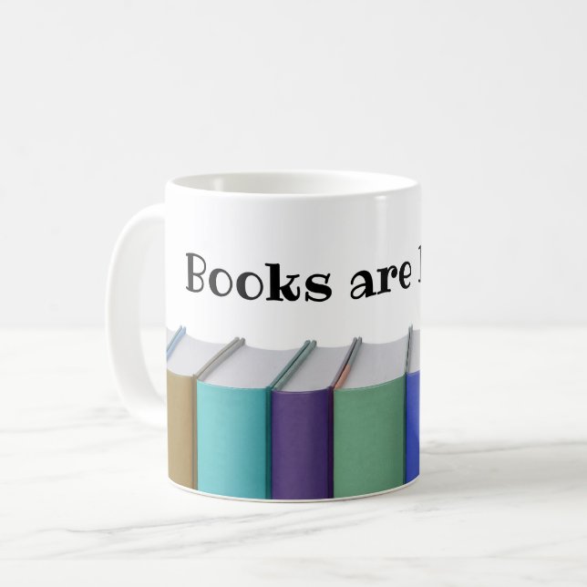 Taza De Café Los libros son mejores (Anverso izquierdo)