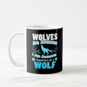 Taza De Café Los lobos son increíbles, soy increíble, lobo dive