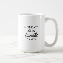 Taza De Café Los lunes son mi mugre favorita