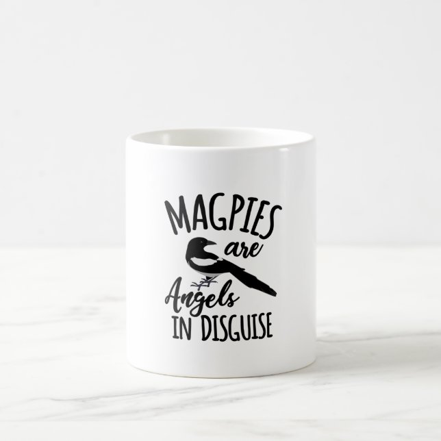 Taza De Café Los magpies son ángeles disfrazados (Centro)