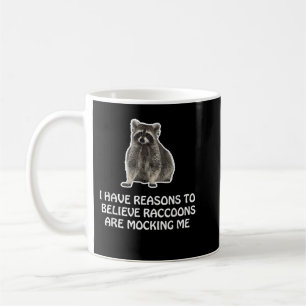 Taza De Café Los mapaches se burlan del humor Meme Raccoon grac