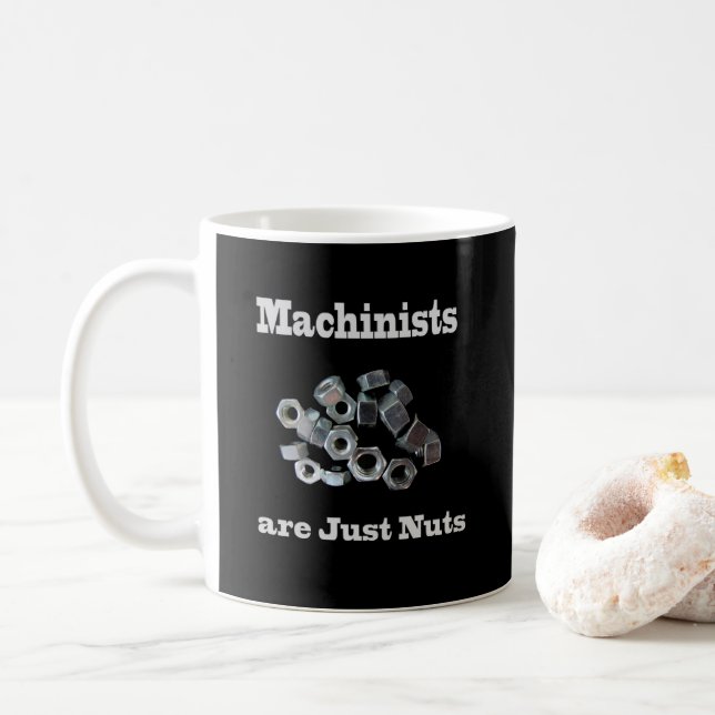 Taza De Café Los maquinistas son simplemente locos (Con donut)