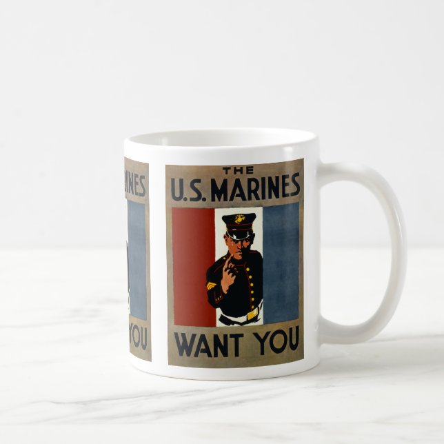 Taza De Café Los marines estadounidenses te quieren (Derecha)