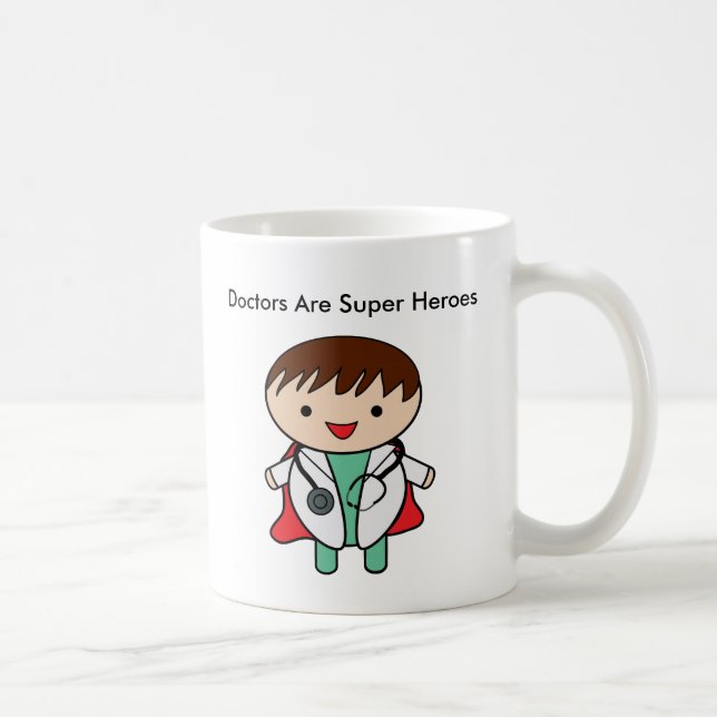 Taza De Café Los médicas son superhéroes (Derecha)