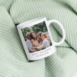 Taza De Café Los mejores amigos por siempre foto Personalizado 