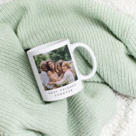 Taza De Café Los mejores amigos por siempre foto Personalizado