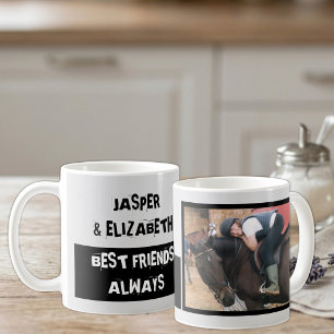 Taza De Café Los mejores amigos siempre yo y mi caballo gris ne