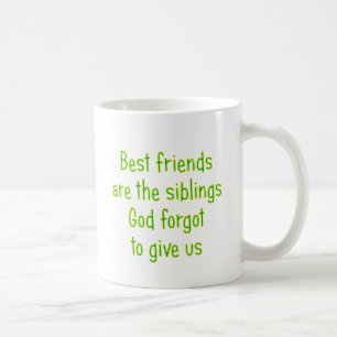 Taza De Café Los mejores amigos son los hermanos