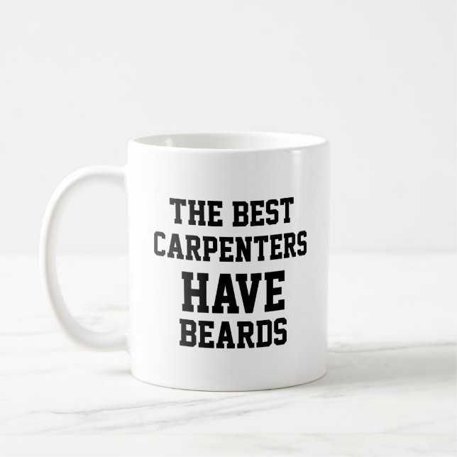 Taza De Café Los mejores carpinteros tienen barbas (Izquierda)