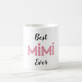 Taza De Café Los mejores corazones rosados de Mimi, personaliza
