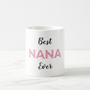 Taza De Café Los mejores corazones rosados de Nana jamás person