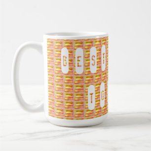 Taza De Café Los mejores deseos arte con colores de mensajes or