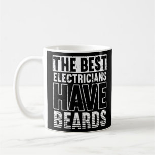 Taza De Café Los mejores electricistas tienen barba Voltage Lin