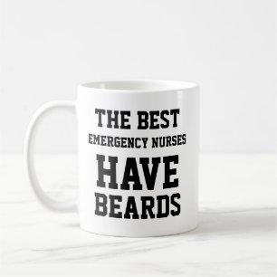 Taza De Café Los Mejores Enfermeros de Emergencia Tienen Barbas